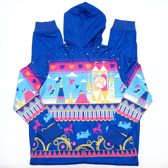 Disney Fantasyland Adult One Piece Hooded Pajamas - Picture 2 of 2